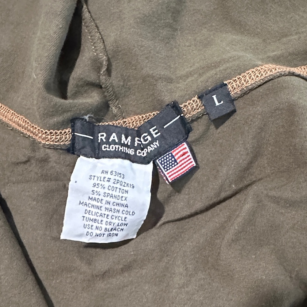 Rampage Olive Green Ruched Hoodie - Picture 10 of 12
